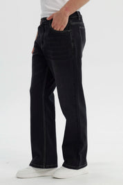Jeans Hombre Flare Negro