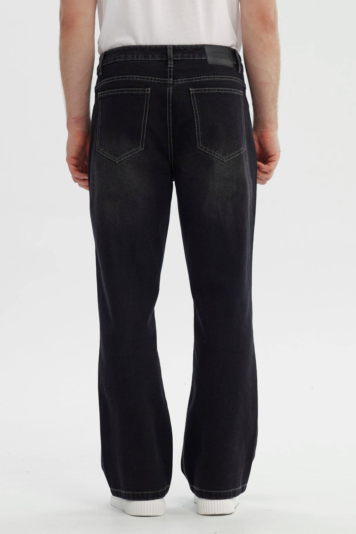 Jeans Hombre Flare Negro