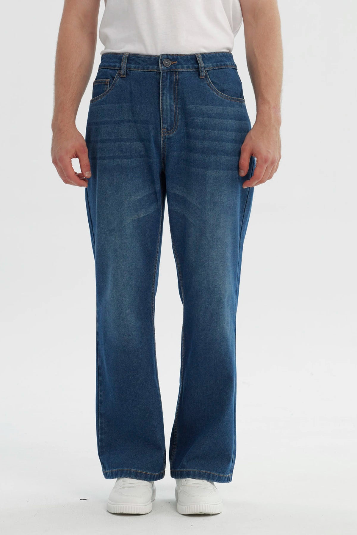 Jeans Hombre Flare Azul