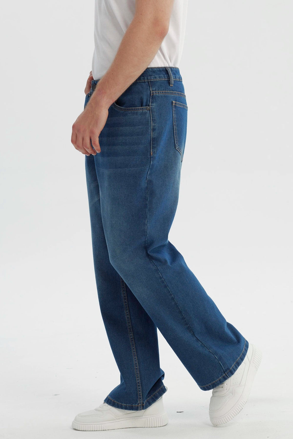 Jeans Hombre Flare Azul