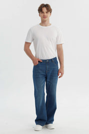 Jeans Hombre Flare Azul