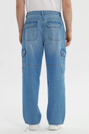 Jeans Hombre Baggy Azul Claro