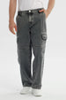 Jeans Hombre Baggy Gris Claro