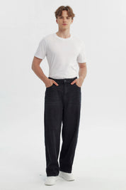 Jeans Hombre Straight Negro