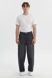 Jeans Hombre Straight Gris Claro