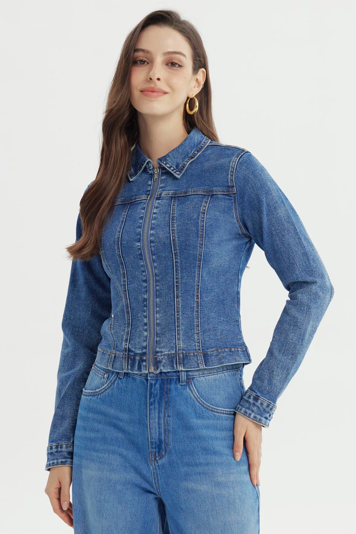 Chaqueta Mujer Clásica Azul