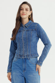 Chaqueta Mujer Clásica Azul