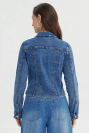 Chaqueta Mujer Clásica Azul