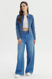 Chaqueta Mujer Clásica Azul