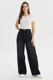 Jeans Mujer Baggy Negro