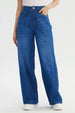 Jeans Mujer Baggy Azul Oscuro