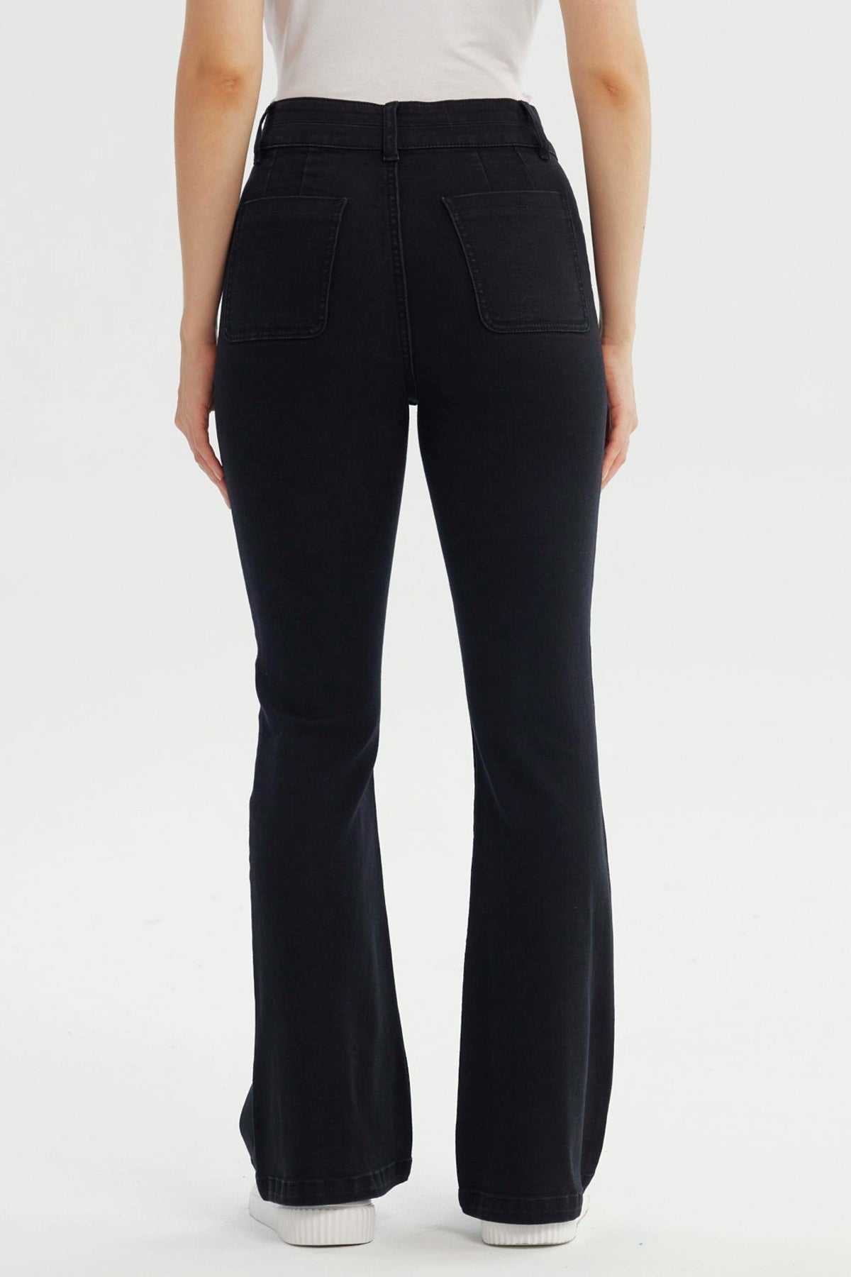 Jeans Mujer Flare Negro