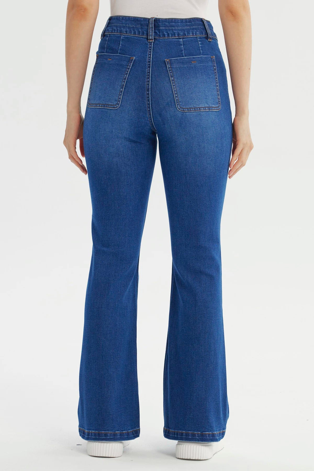 Jeans Mujer Flare Azul