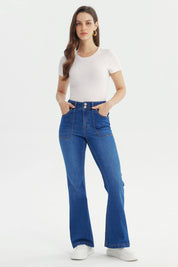 Jeans Mujer Flare Azul