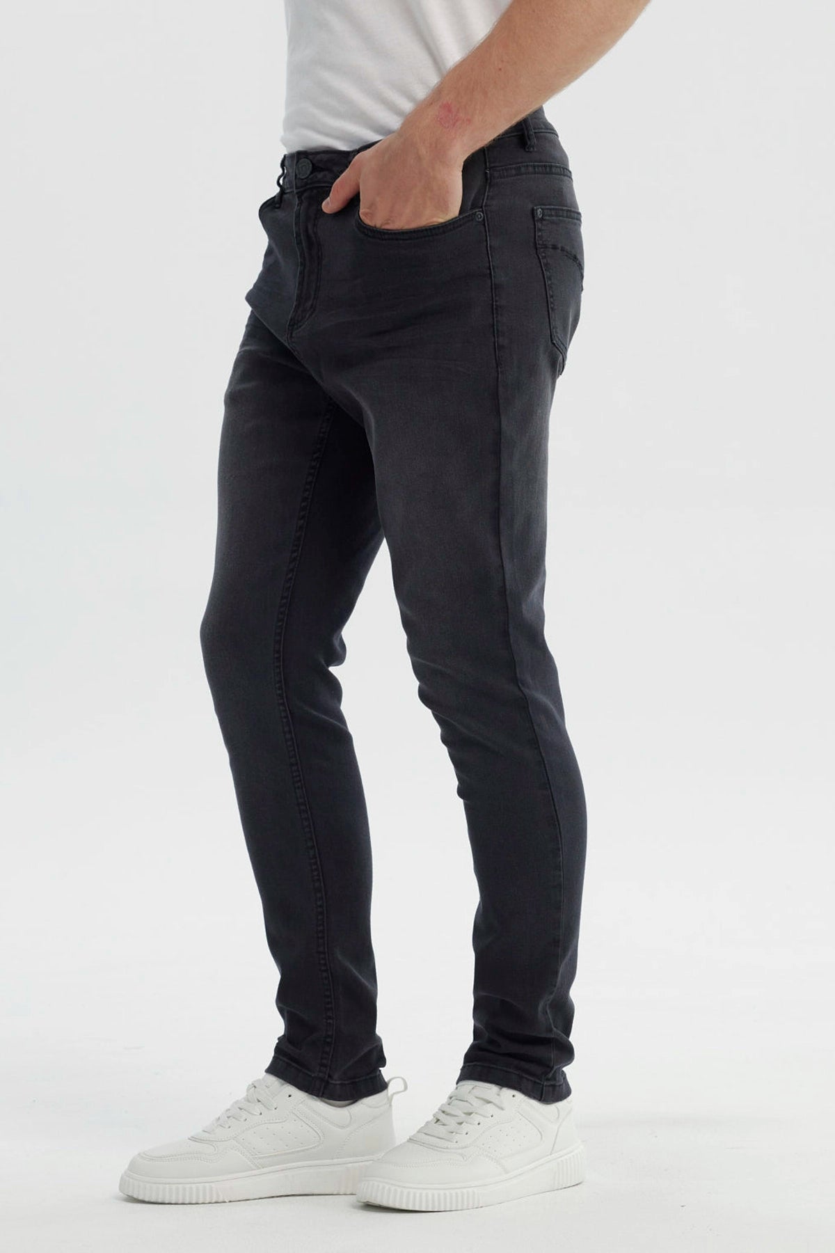 Jeans Hombre Skinny Negro