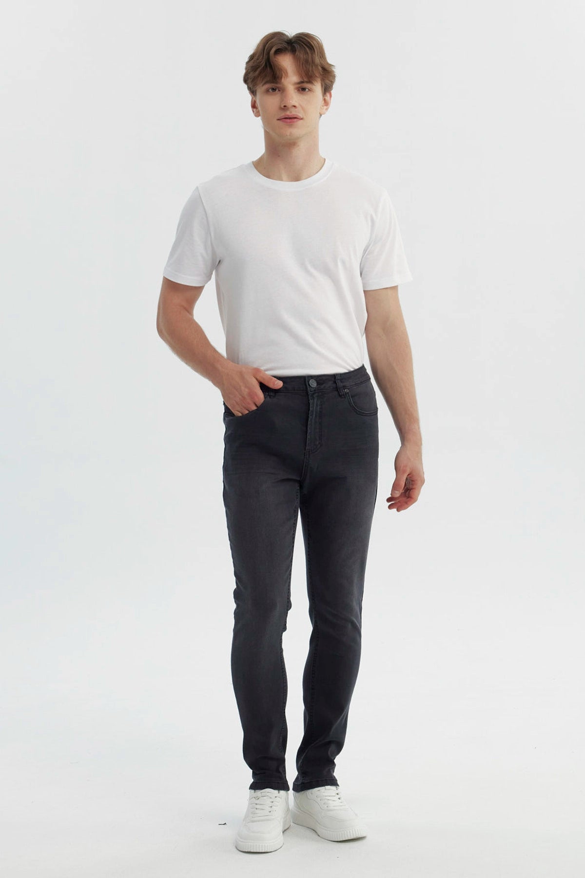Jeans Hombre Skinny Negro