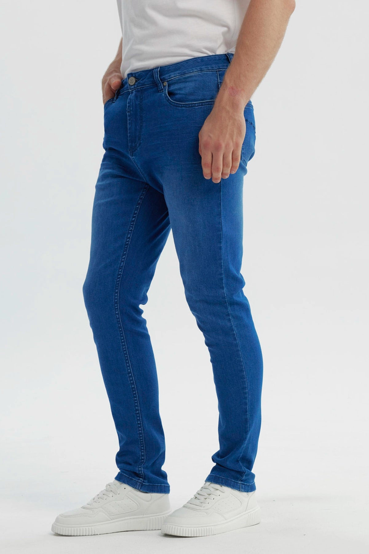 Jeans Hombre Skinny Azul Oscuro