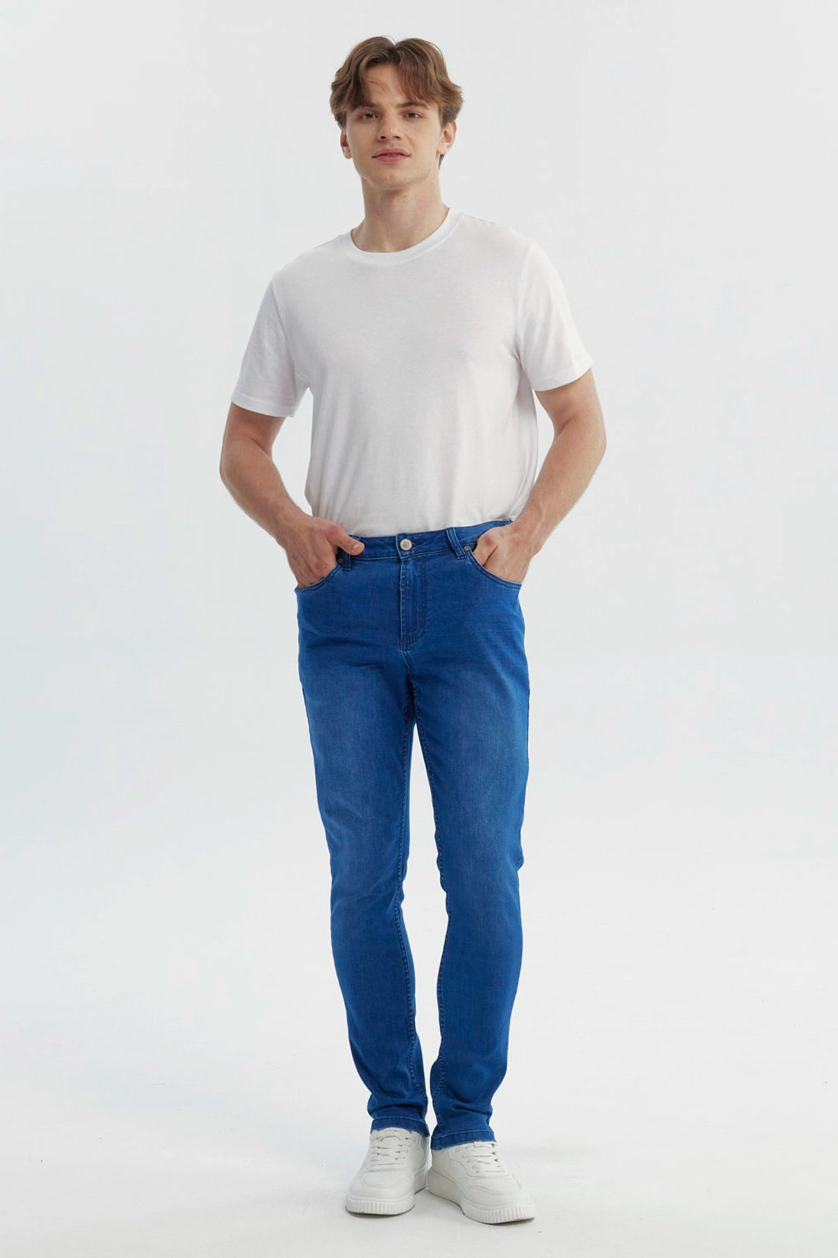 Jeans Hombre Skinny Azul Oscuro