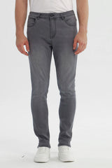 Jeans Skinny Hombre Gris Oscuro