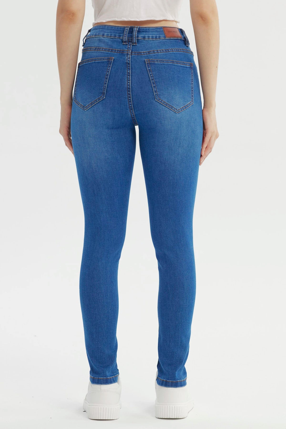 Jeans Mujer Super Skinny Estela Azul