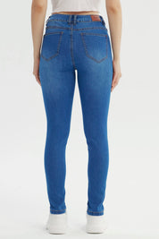 Jeans Mujer Super Skinny Estela Azul