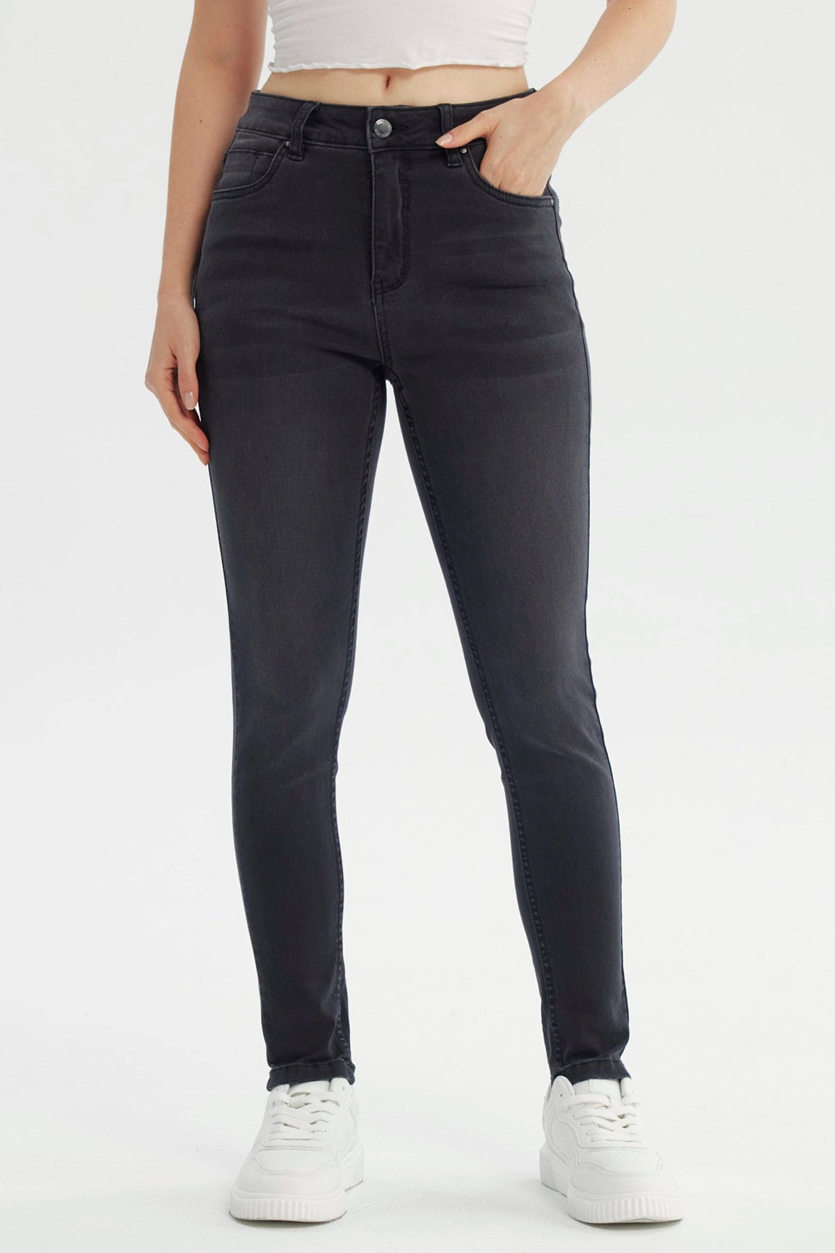 Jeans Mujer Super Skinny Estela Negro