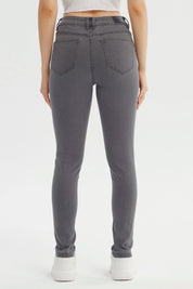 Jeans Mujer Super Skinny Estela Gris