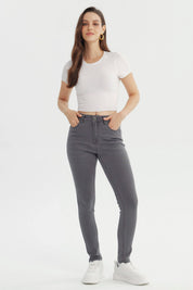 Jeans Mujer Super Skinny Estela Gris