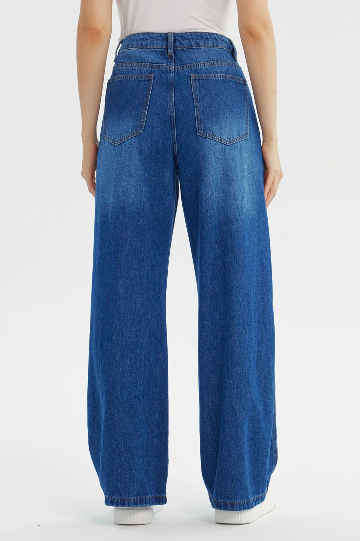 Jeans Mujer Calce Recto Azul