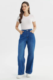 Jeans Mujer Calce Recto Azul