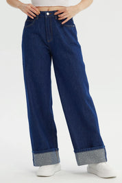 Jeans Mujer Baggy Azul Indigo
