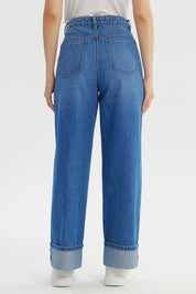 Jeans Mujer Baggy Azul