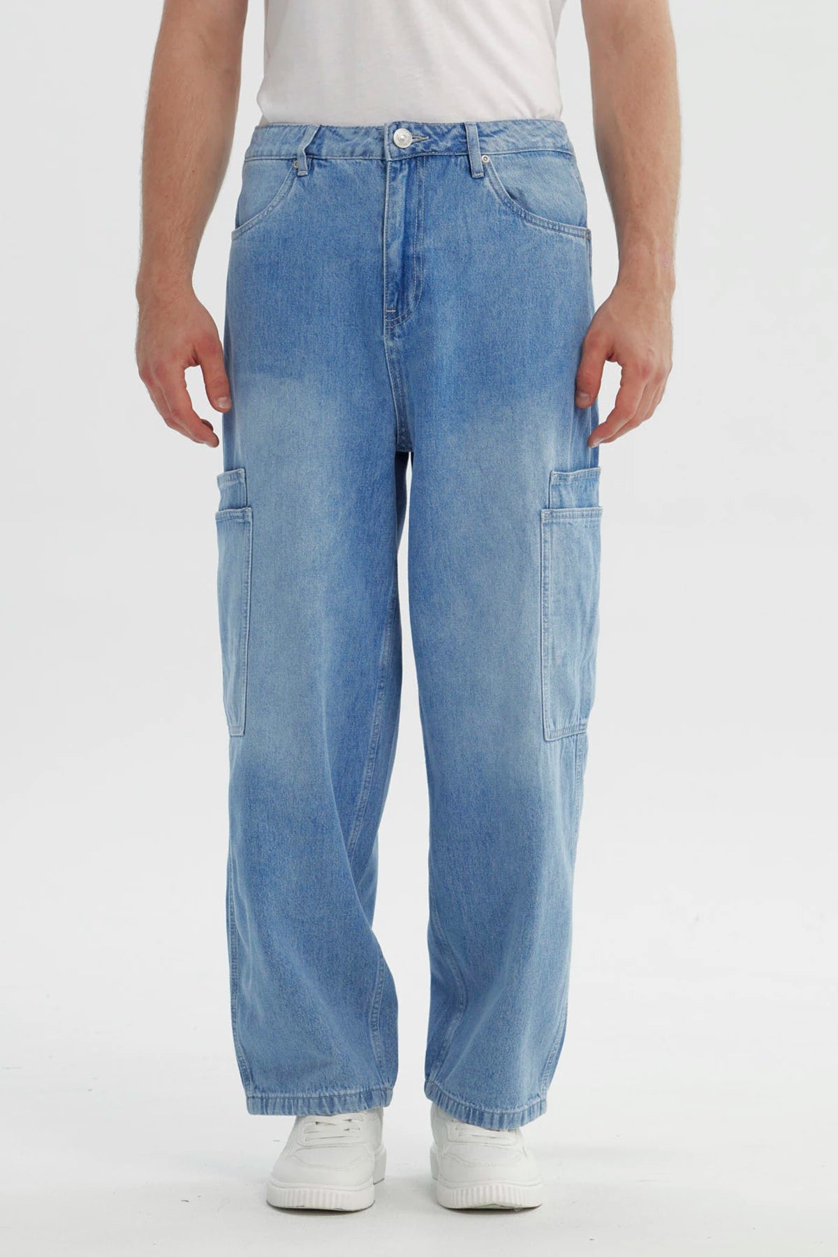 Jeans Hombre Straight Azul Claro
