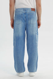 Jeans Hombre Straight Azul Claro