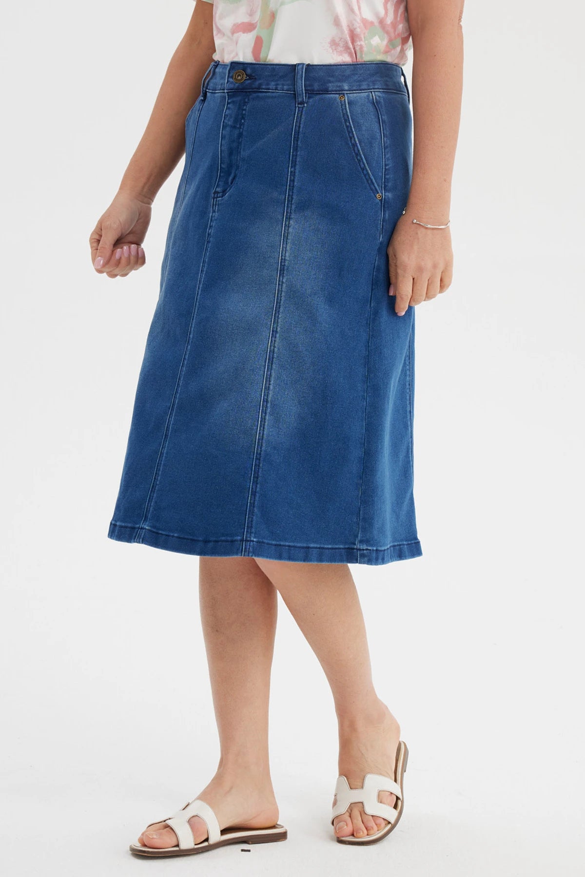 Falda Mujer Denim Azul