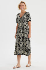 Vestido Mujer Print Negro