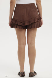 Short Mujer Capas Café