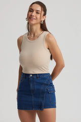 Polera Mujer Sudadera Beige