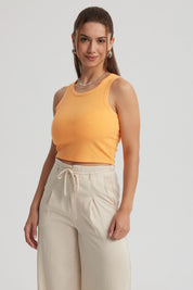 Polera Mujer Sudadera Naranjo