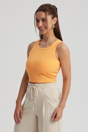 Polera Mujer Sudadera Naranjo