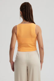 Polera Mujer Sudadera Naranjo