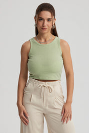 Polera Mujer Sudadera Verde Claro