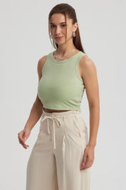 Polera Mujer Sudadera Verde Claro