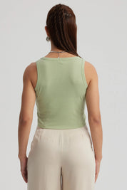 Polera Mujer Sudadera Verde Claro