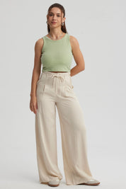 Polera Mujer Sudadera Verde Claro