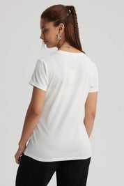 Polera Mujer Gráfica Roll Up Crudo / Rosado