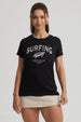 Polera Mujer Gráfica Roll Up Negro / Blanco