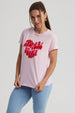 Polera Mujer Gráfica Roll Up Rosa