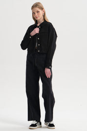 Chaqueta Mujer Corte Negro