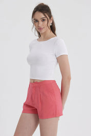 Polera Mujer Abertura Espalda Blanco